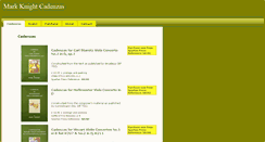 Desktop Screenshot of cadenzas.com
