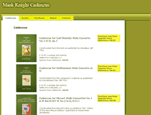 Tablet Screenshot of cadenzas.com